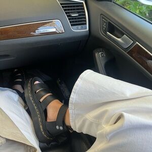 Doc Marten Black Leather Sandals
